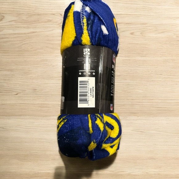 NFL Los Angeles Rams Plush Throw Blanket – 50x70 - Picture 5 of 7
